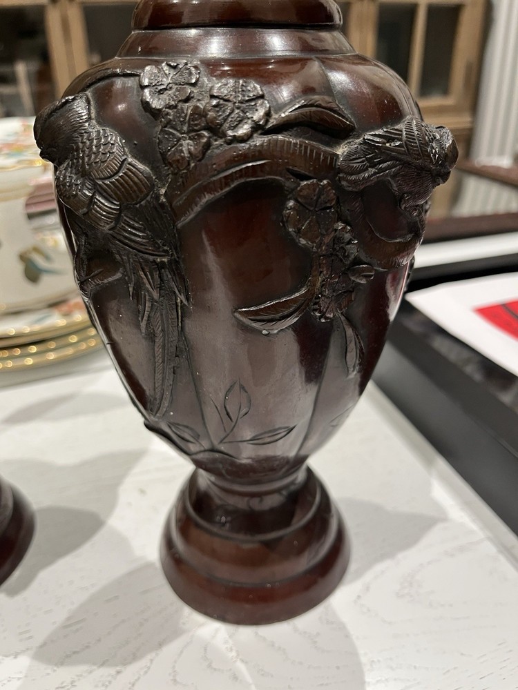 Antique Asian Copper Vases X 2