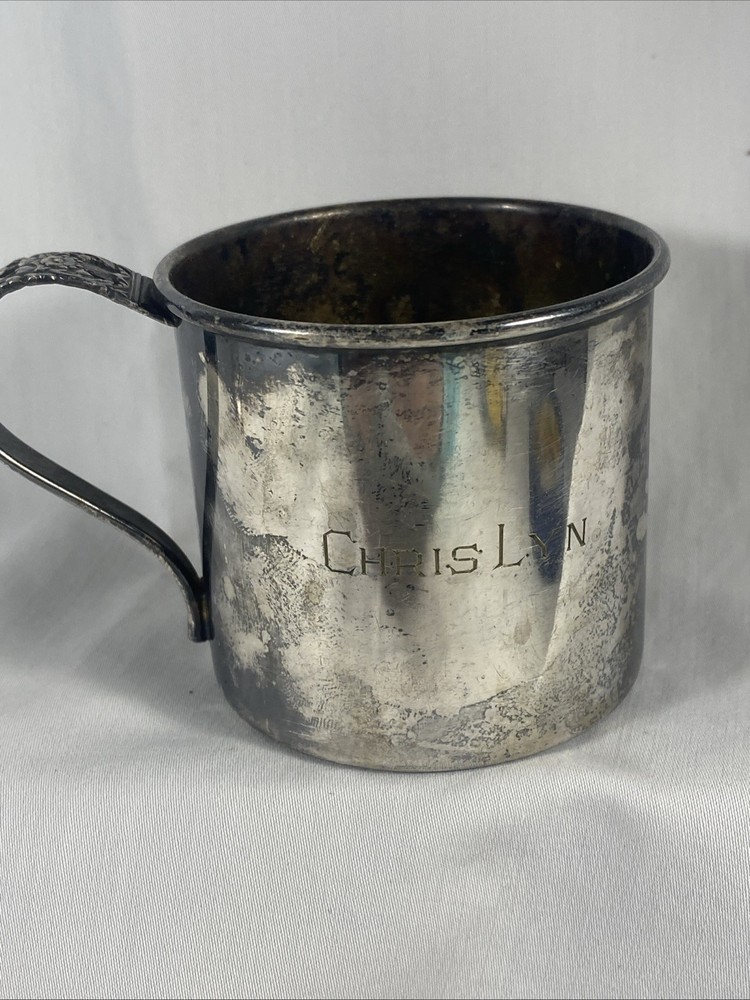 Coronation Community Silver Plate Cup "Chris Lyn"