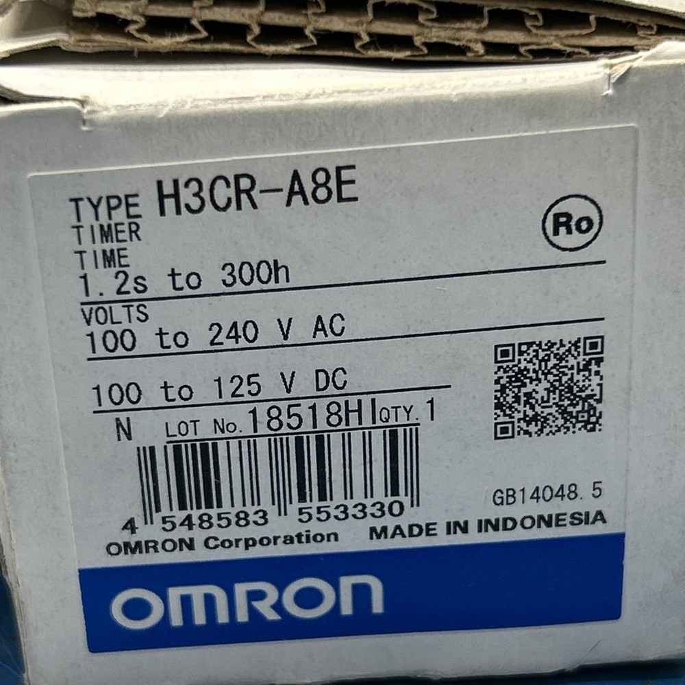 Omron H3CR-A8E Solid State Power-Off Delay 1.2 Second Timer NIB Fast Shipping!