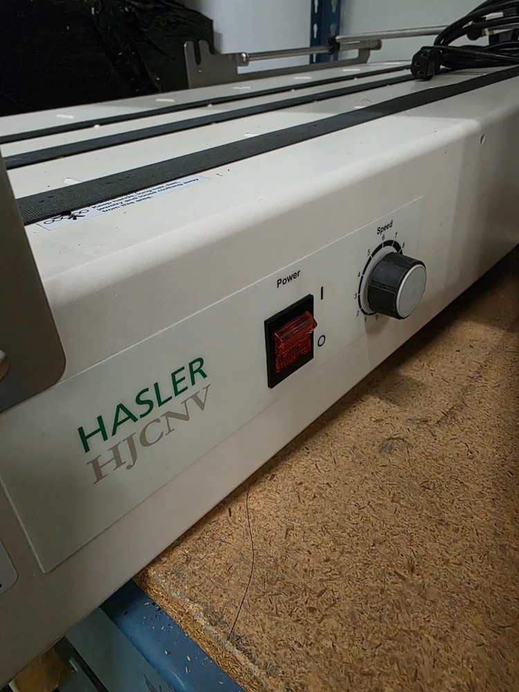 Reconditioned Hasler Table Top Conveyor, 115vac