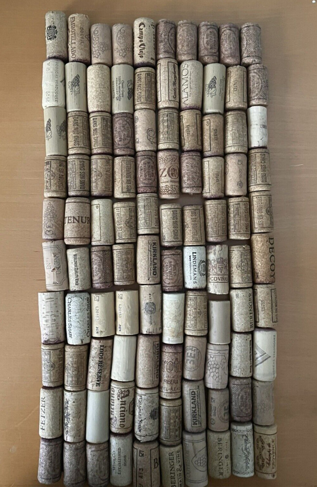 Lot of 100 Wine Bottle Corks~Mix, Used, Assorted~For  Crafts, School Projects
