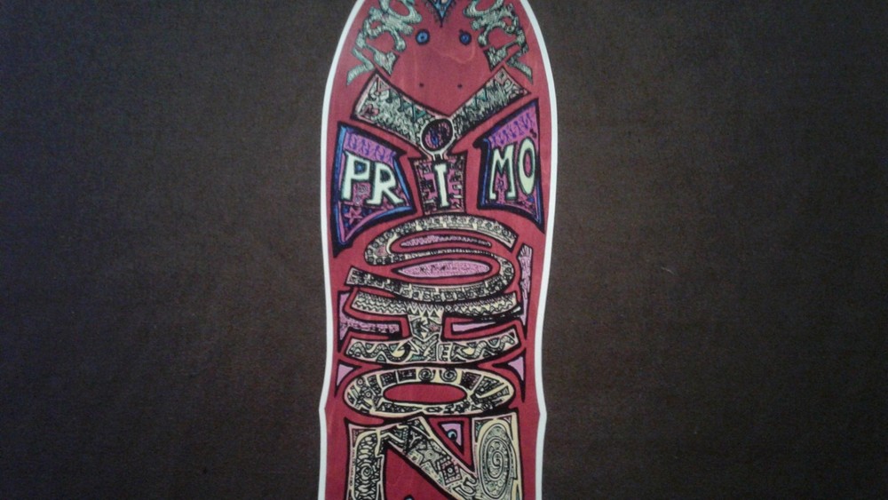 Vision PRIMO replica Skateboard Deck Shaped Sticker over 7"