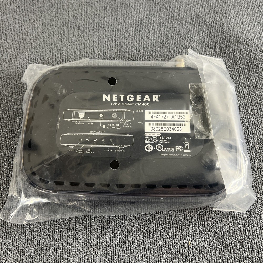 Netgear Modem DOCSIS 3.0 Cable Modem Xfinity-Time Warner CM400AZNA