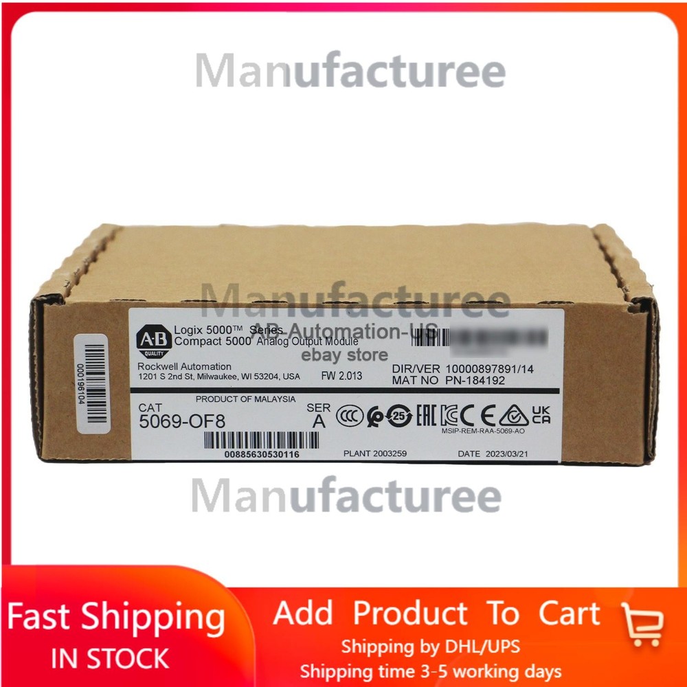 New  5069-OF8 Compact I/O 8 Channel Voltage/Current Analog Output Module