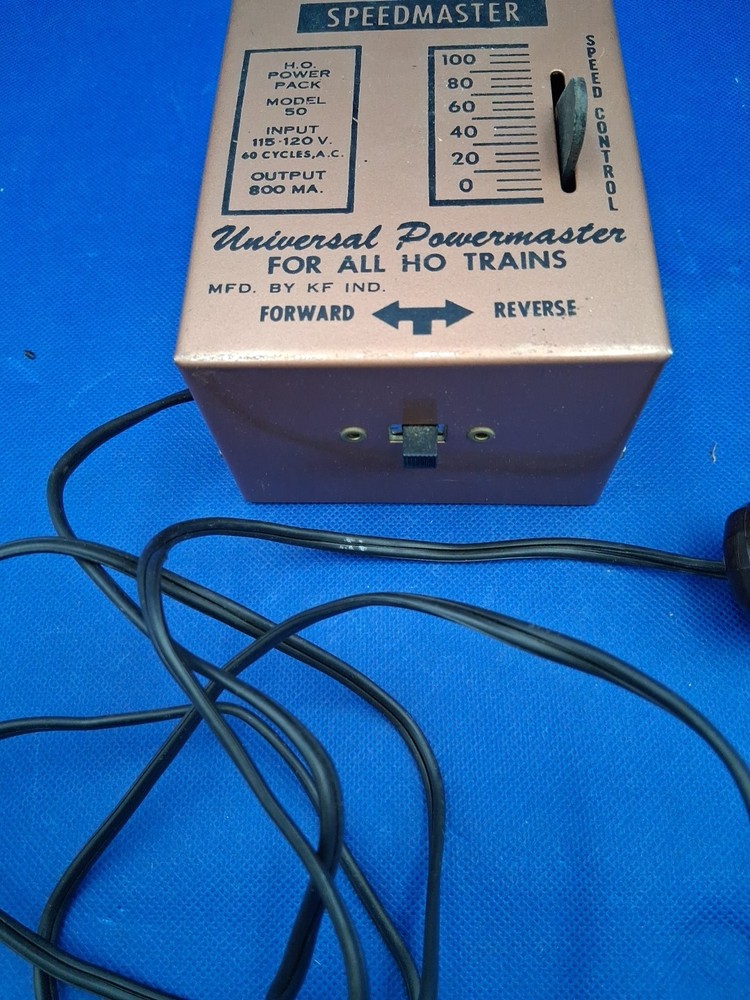 KF INDUSTRIES HO Power Pack Model 50 Controller Transformer Train Vntg Untested