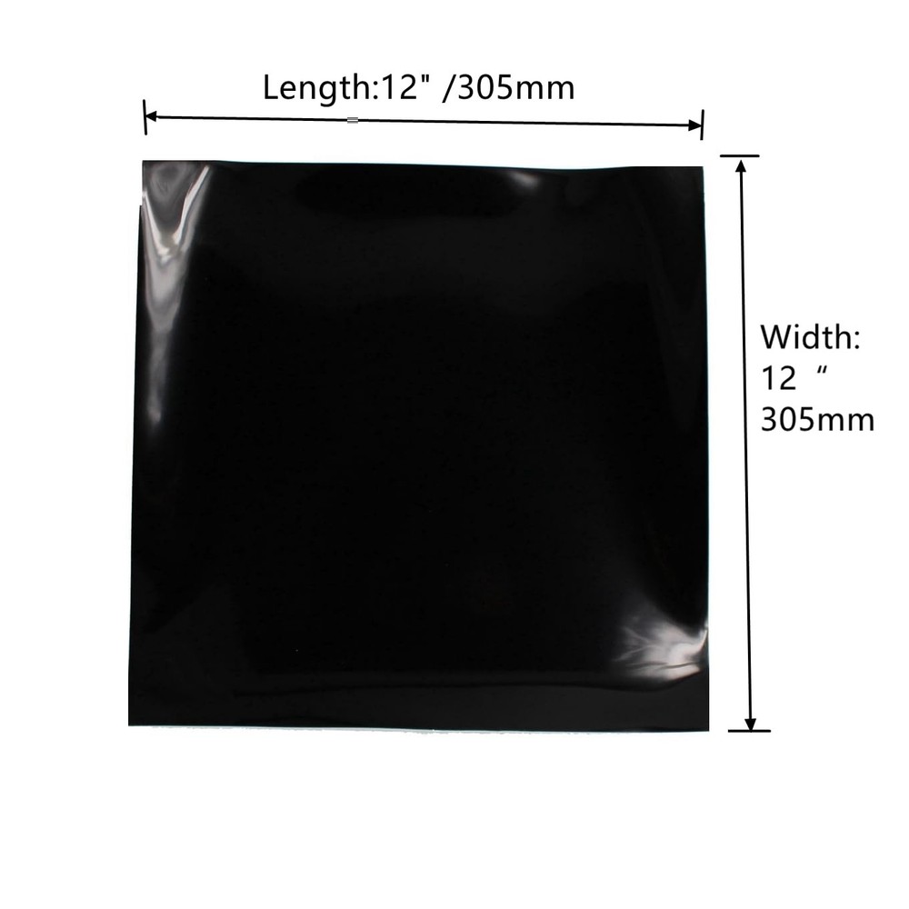 LMS Black Thin High Temp Silicone Rubber Sheet Material Heat Resistant