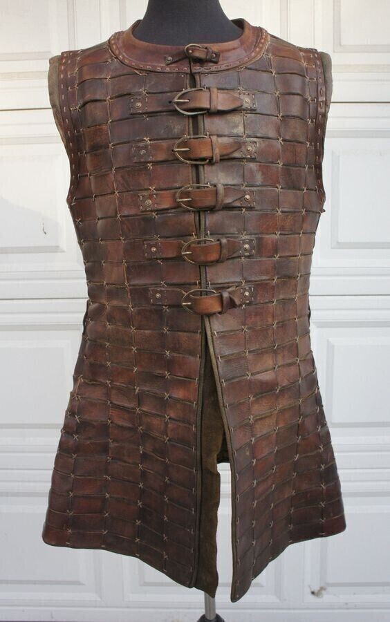 Leather Body Armor Viking Cosplay Armor Medieval Breastplate