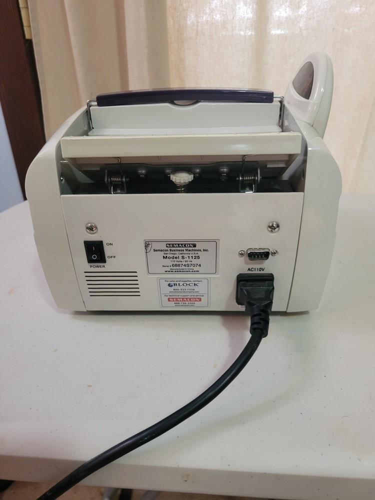 Semacon S-1125 "Working Condition" Digital Money Counter