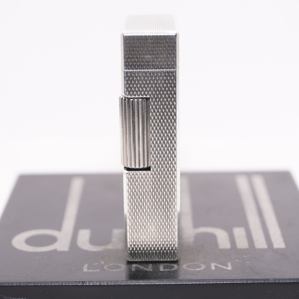 Dunhill Mini Lighter Silver Barry Pattern_Ultrasonically cleaned
