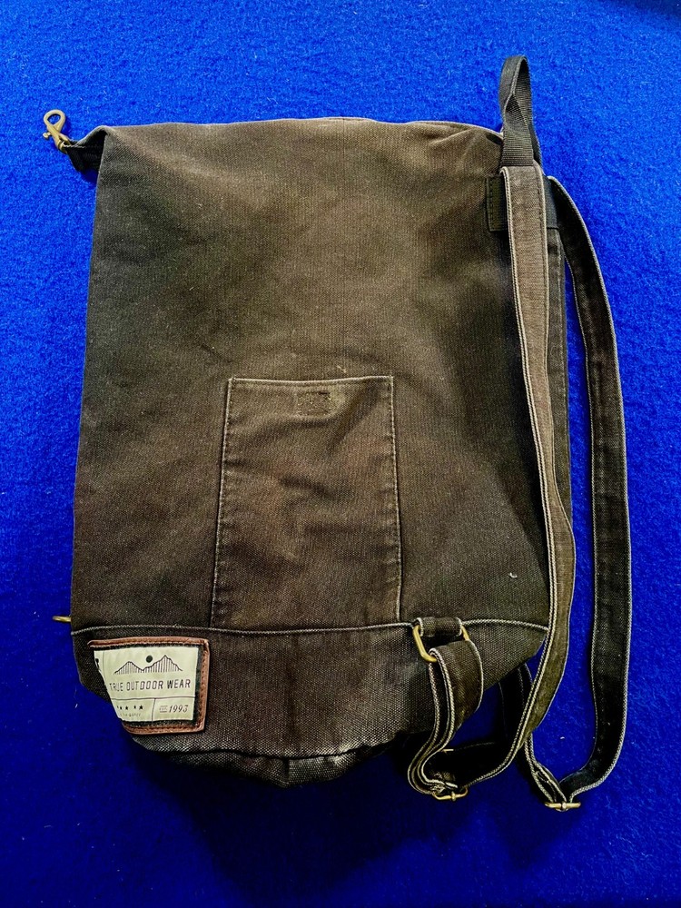 Kavu Canvas Hiking Backpack Black