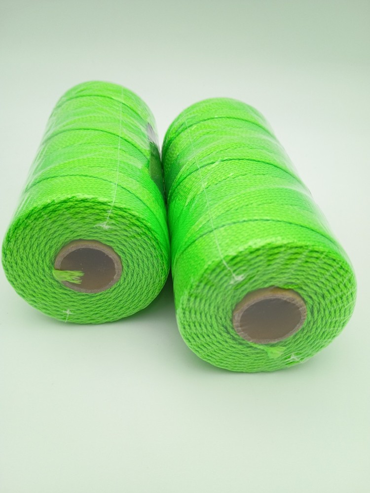 Stringliner Pro 2-Pack Braided Fluorescent Green 1000' Reloadable #18 Nylon Line