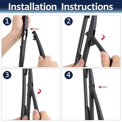 Rear Windshield Wiper Blade Arm Set for Mazda 3 Hatchback 05-07