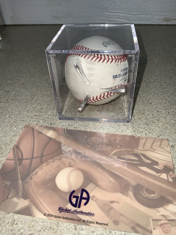 DWIGHT DOC GOODEN Signed MLB BASEBALL NEW YORK METS W/ COA