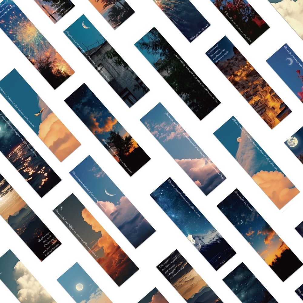 Cloud Earth, Bookmark 30x Pack, Series, Multi image set, Universe Gift