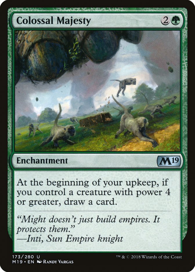 Colossal Majesty [Core Set 2019] Magic MTG