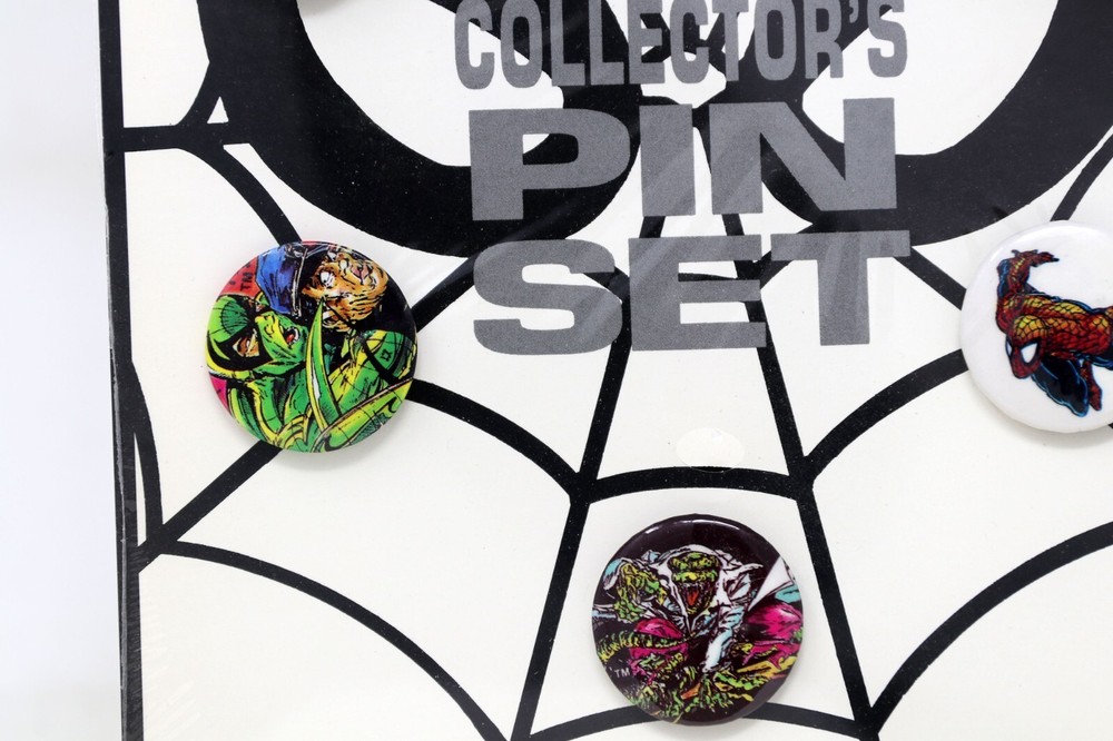 1989 MARVEL SPIDER-MAN COLLECTOR'S PIN SET SEALED