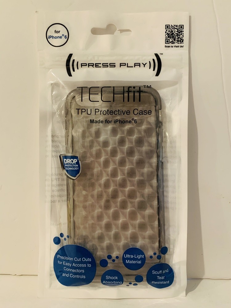 iPhone 6 TPU Techfit Gray Protective Case