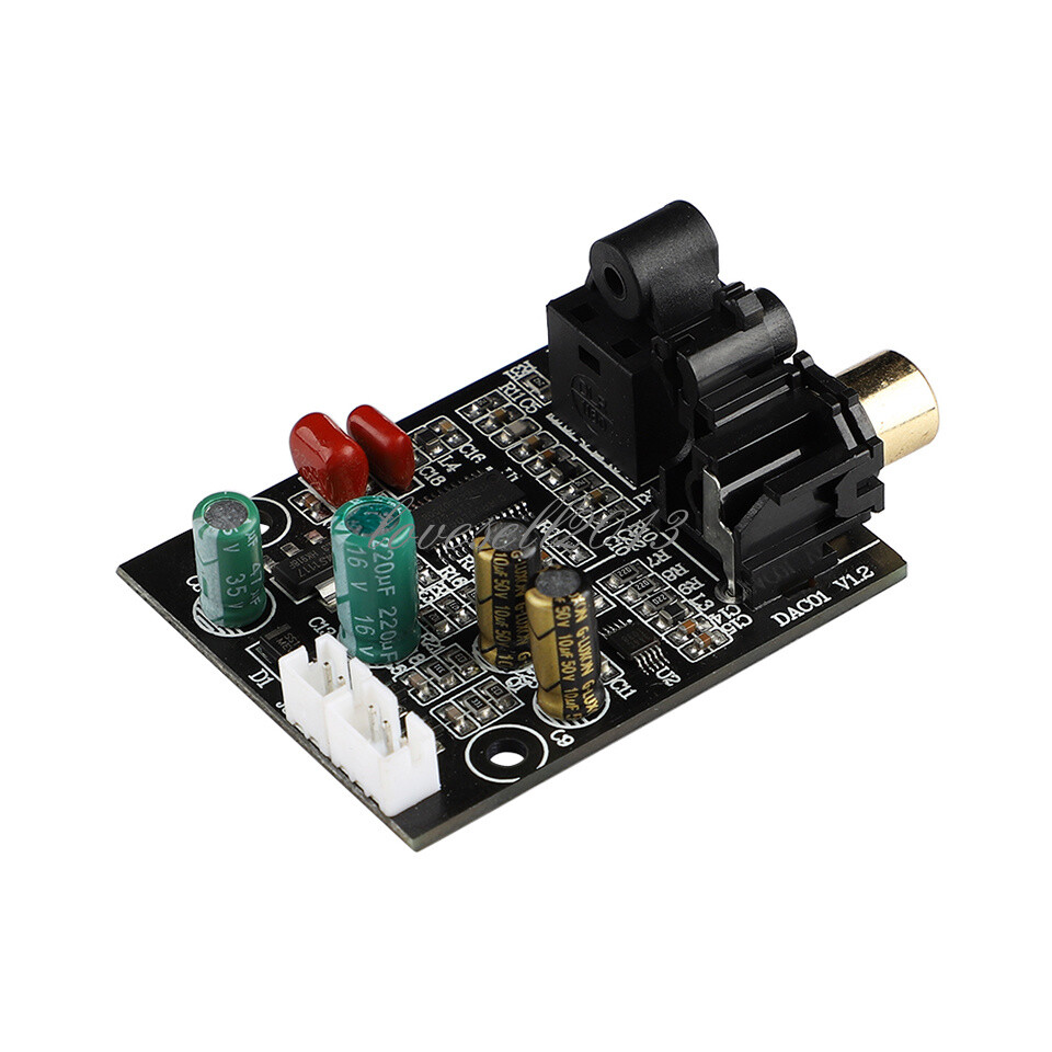 Digital Audio Decoder DAC 24Bit 192K Optical Fiber Coaxial Decoder Signal Input