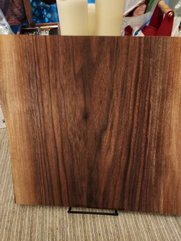 Engraved Live Edge Walnut Cutting Board