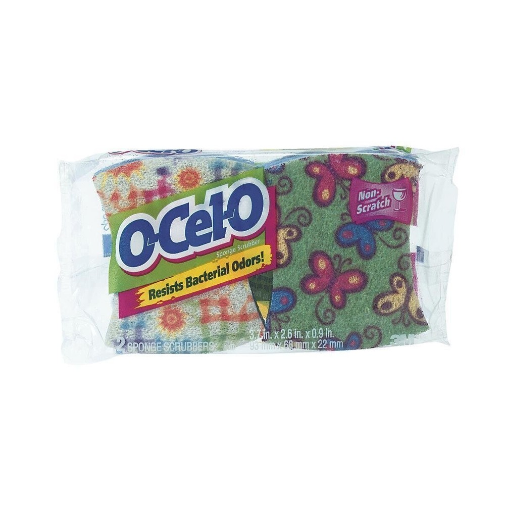 3M O-Cel-O Scrub 2Pk Sponge