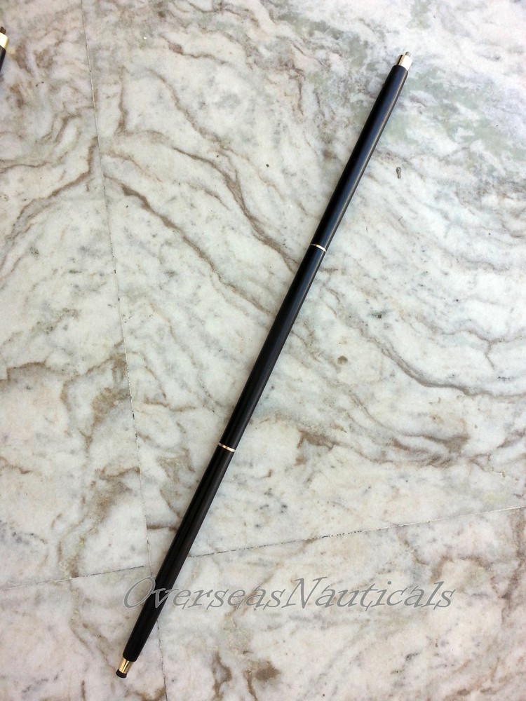 Antique Solid Silver Brass Design Handle Walking Stick Gift For Man Solid Canes