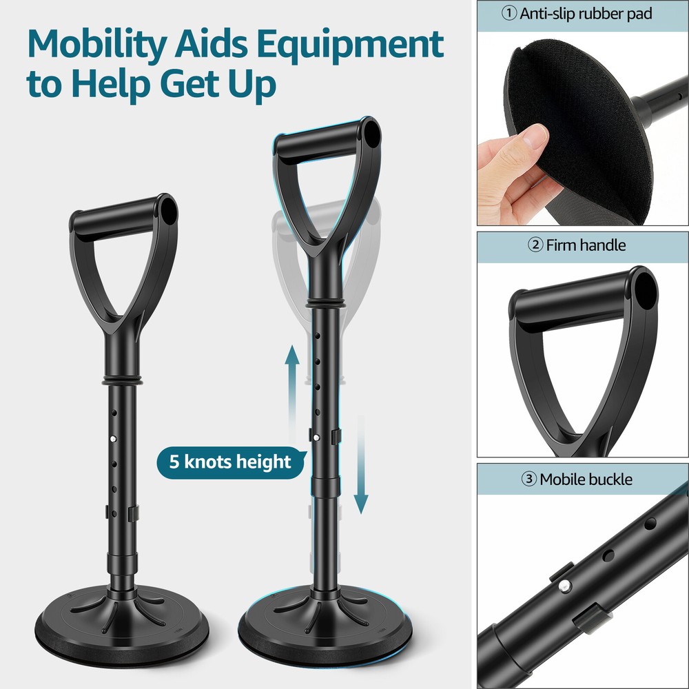 Mobility Tool Standing Aid Device Adjustable Standup Helper to Help Get Up#+-