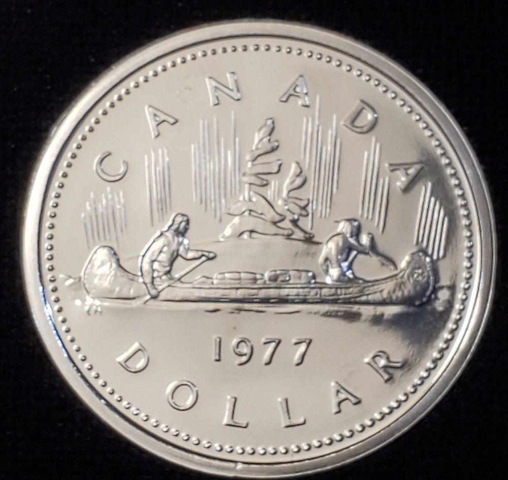 1977 Type 2 SP Canada One Dollar Unc SPECIMEN Nickel Dollar