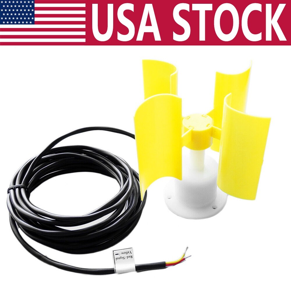 Wind Speed Sensor 12V/24V Voltage Output Anemometer +3M Cable Easy Installation
