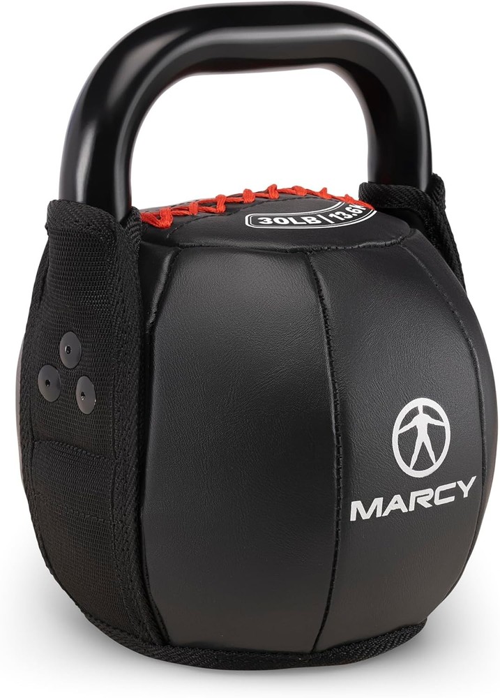 30LBS Strength Training Soft Kettlebell w/Handle for Weightlifting Conditioning
