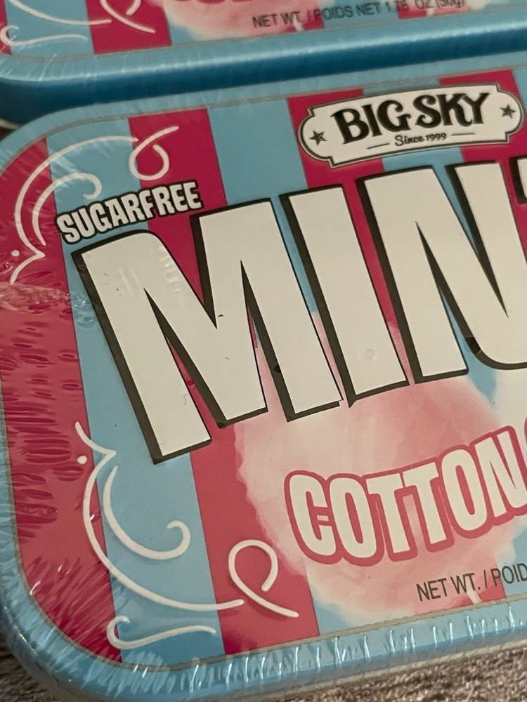 Big Sky Tins Mints Cotton Candy (4pk) & Bluie Raspberry (4pk)