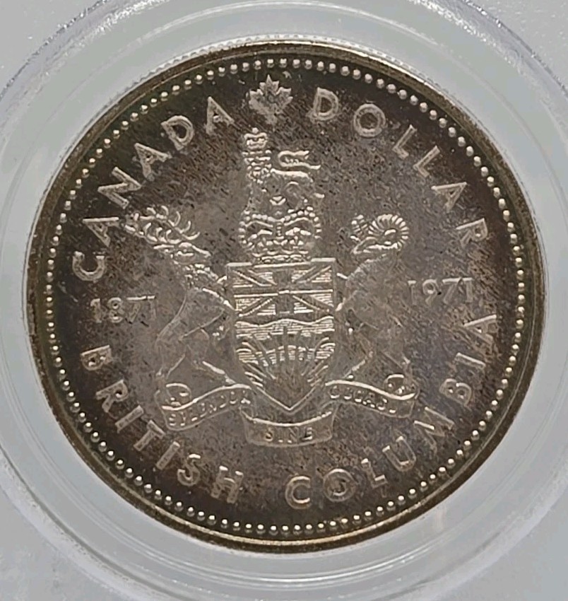 1971 Canada Silver Dollar Centennial PCGS SP67
