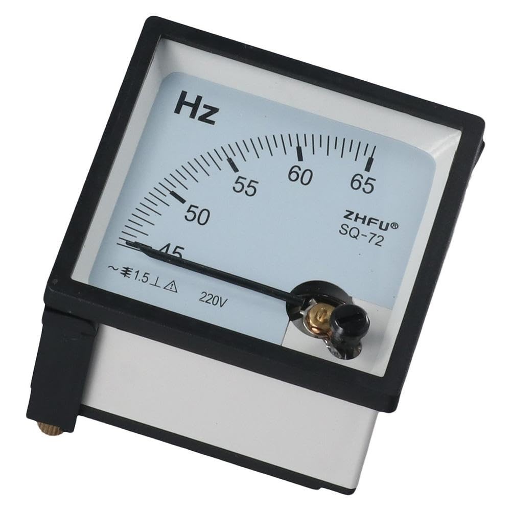 AC Frequency Meter,Frequency Panel Meter,Pointer Type Analog and black