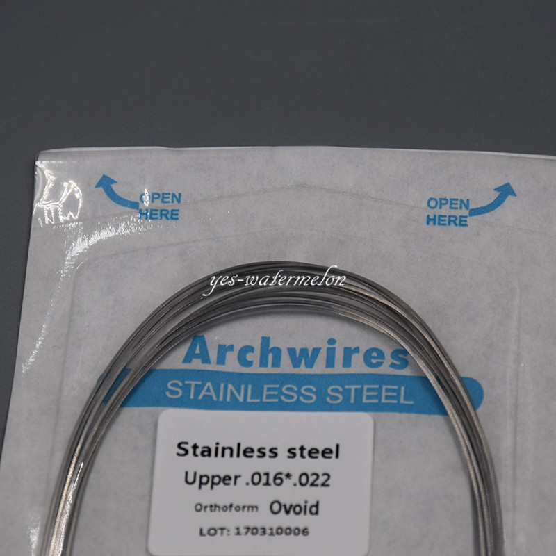 Dental Orthodonic Stainless Steel Rectangular Oval Arch Wire 16x22 Upper&Lower