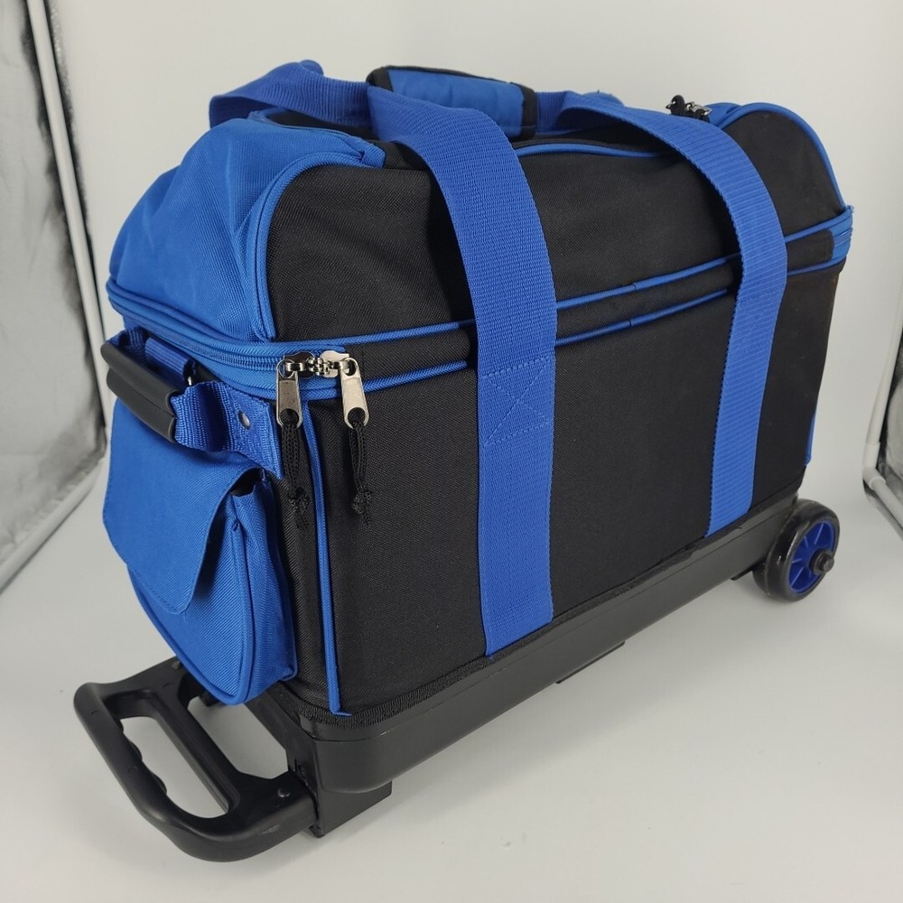 BSI Dash 2 Ball Roller Bowling Bag Blue and Black