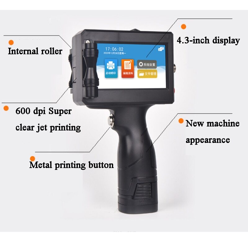 Production Plastic Carton Hand Jet Handheld Thermal Language Inkjet Printer