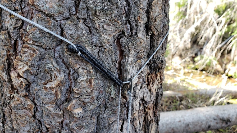 pack hanger dyneema and titanium pack hanger