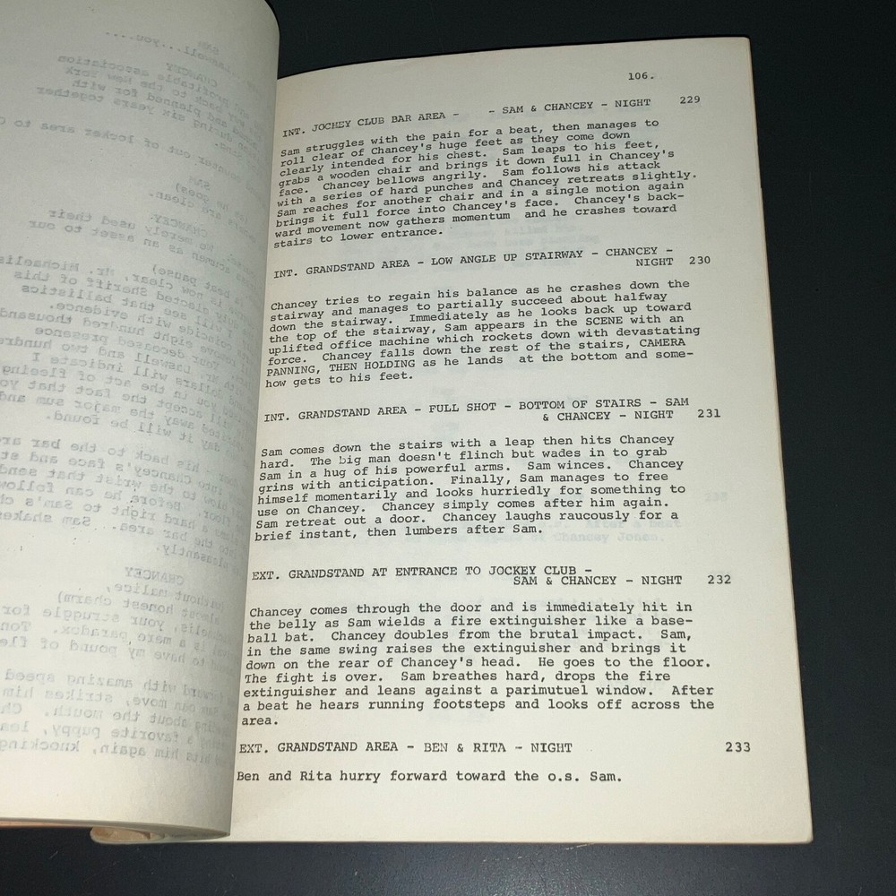 TIGER BY THE TAIL (1970) Low-Budget Action Script 107 W/B Pgs + COA!