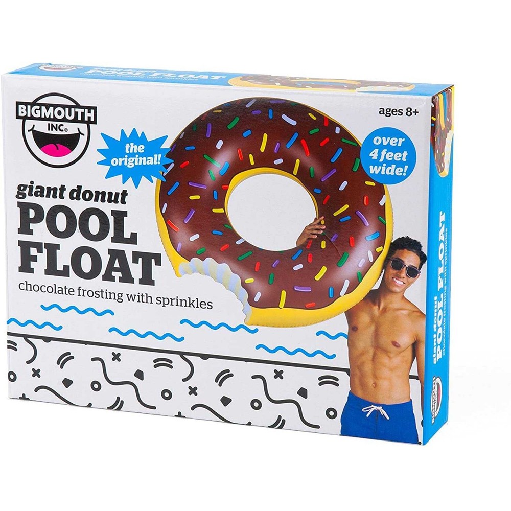 2 Pack Giant 4' Pink & Chocolate Donut Pool Floats