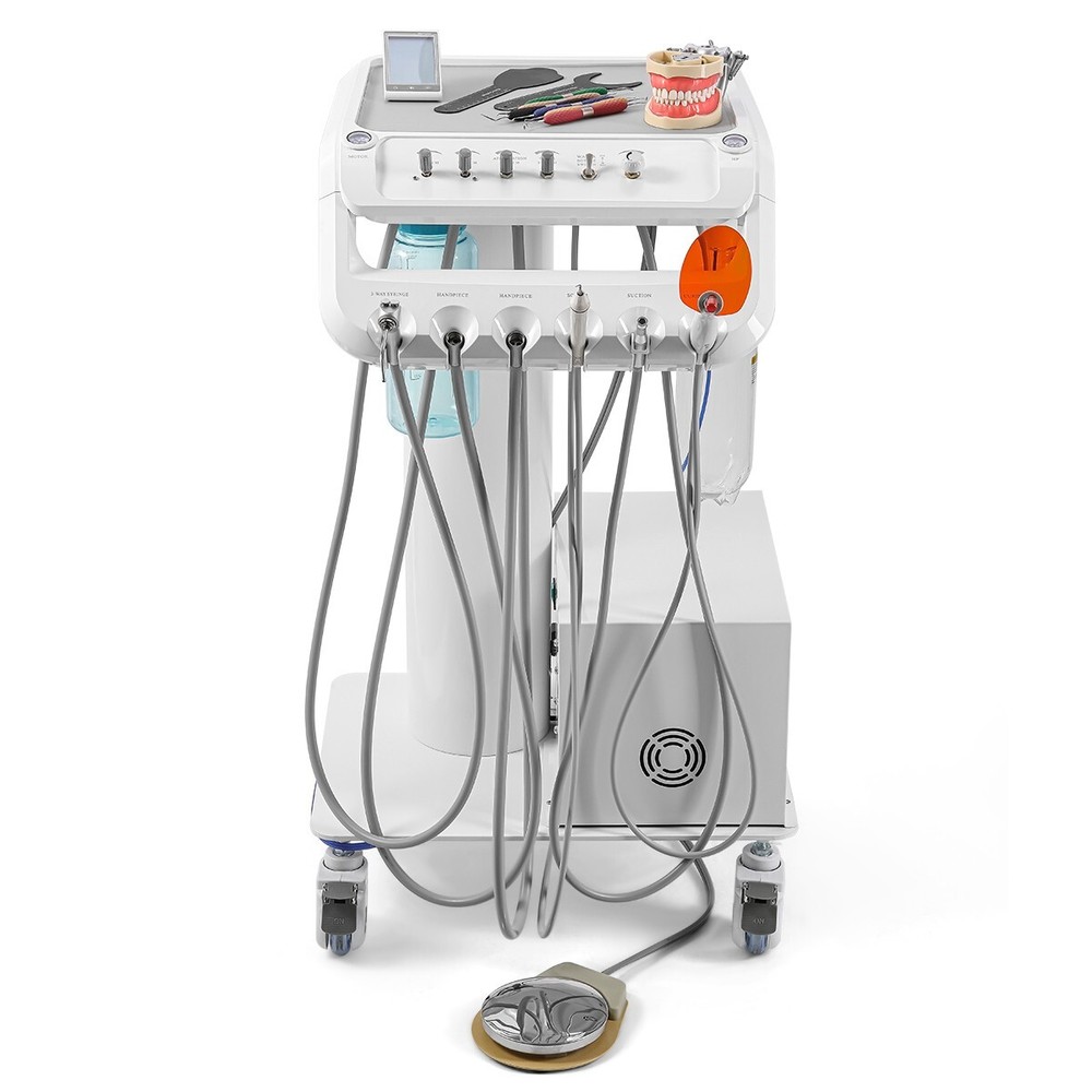 Dental Unit Chair Computer Controlled DC Motor +Stool /Moblie Delivery Unit