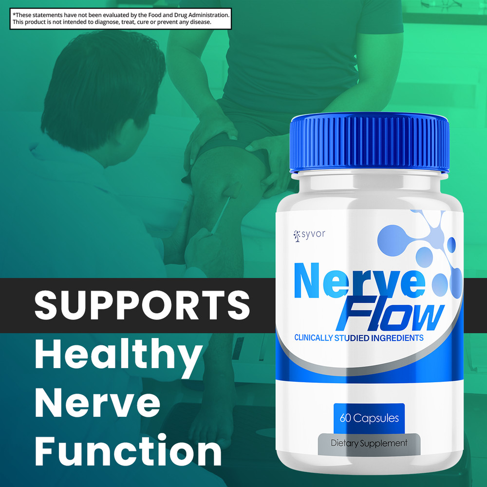 Nerve Flow Advanced Nerve Support Formula Maximum Strength Vitamin 60 Capsules