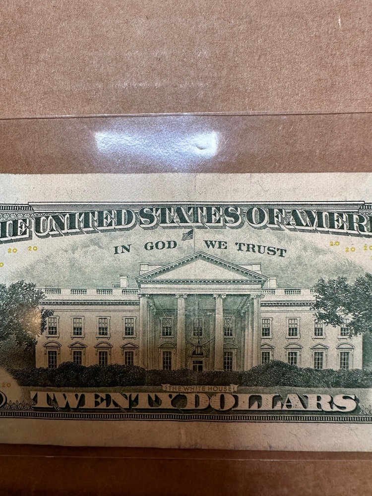 $20 BILL INK MARK ERROR RARE