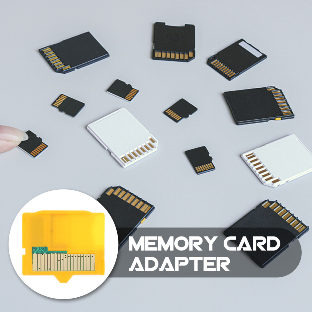 -1 Camera to XD Insert Adapter for MicroSD / MicroSDHC (Yellow)