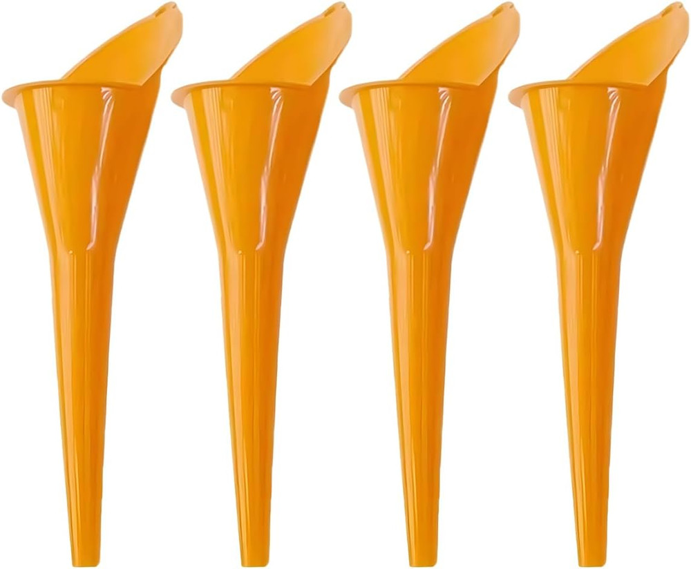 Long Neck Oil Funnel, Plastic Spill Saver Funnels, Multi-Function Funnel for All