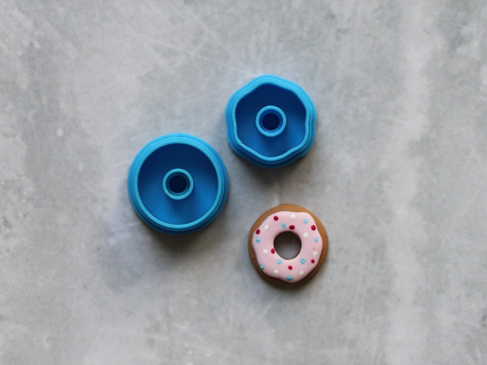 Polymer clay donut shape