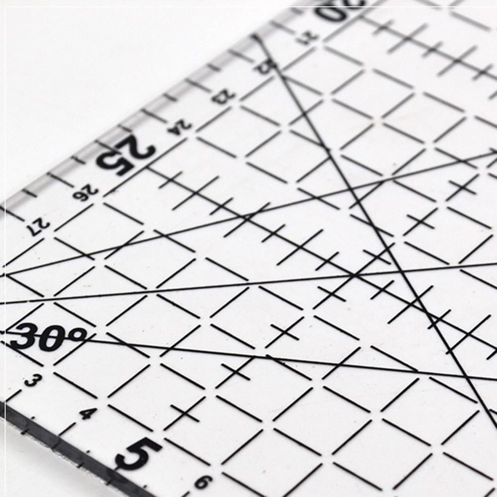 Small Quilting Ruler Patchwork Sewing Craft Tool Fabric Hemming for