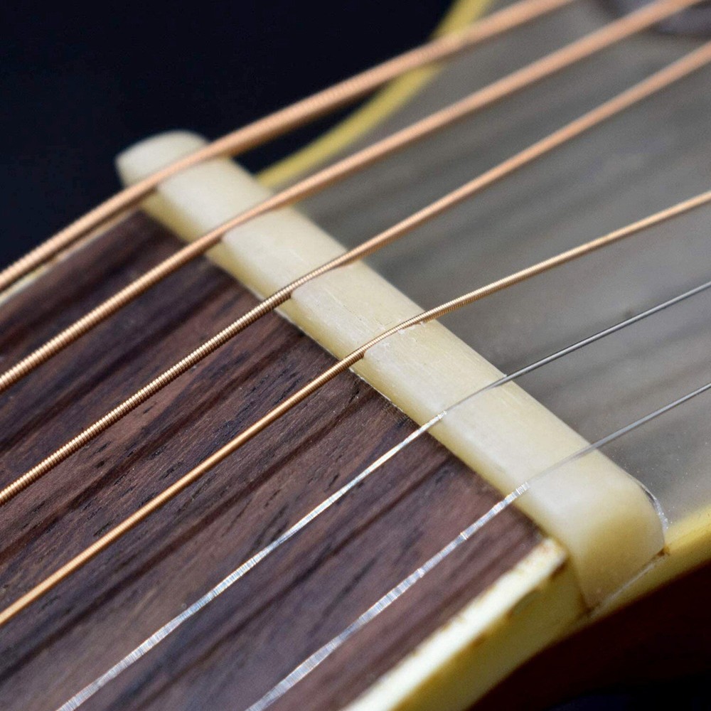 10pcs Unbleached Bone Nut Saddle Bridge 45x6x9 Folk Guitar Luthier Builder