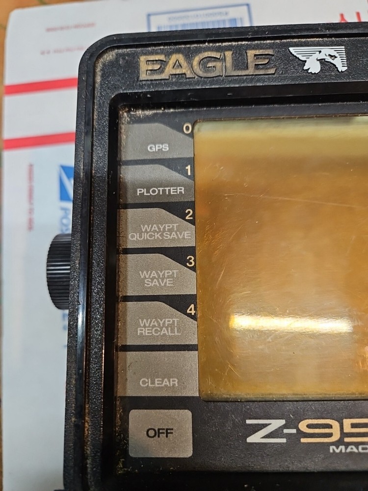 Vintage Eagle Z-9500 GPS Sonar Plot With Antenna