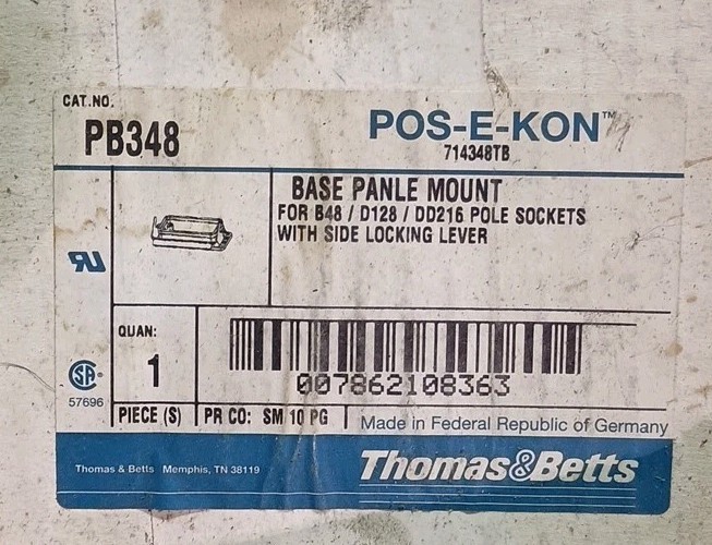 THOMAS & BETTS PANEL BASE Mount PB348 POS-E-Kon