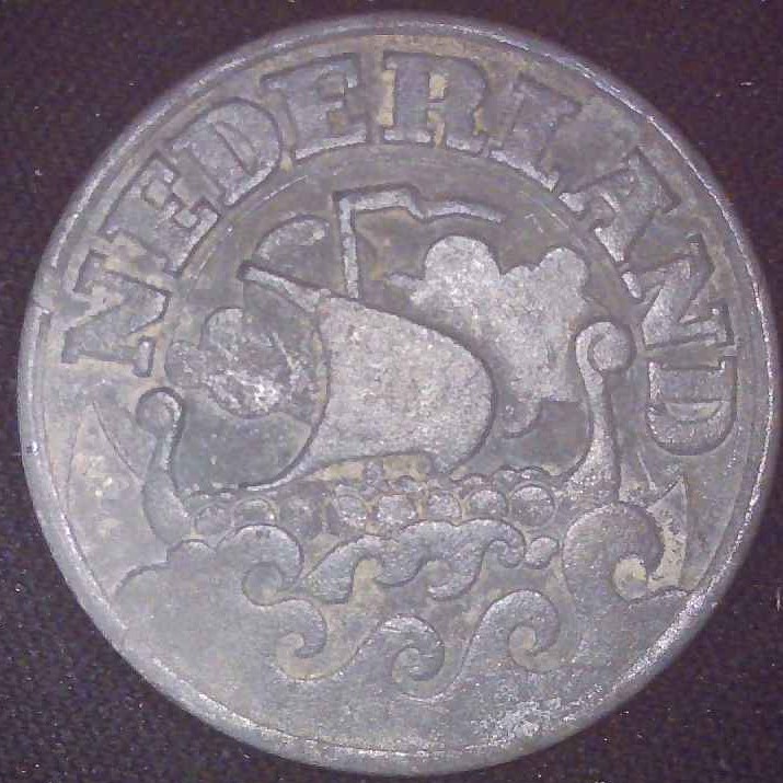 Netherlands - 1941 - 25 Cents - Zinc