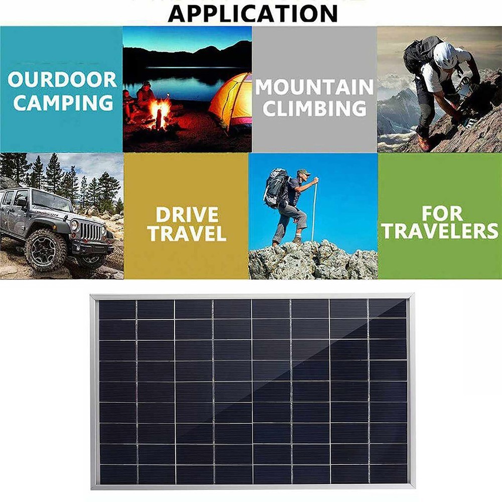 High Efficiency 30W 12V Polycrystalline Solar Panel Kit for Power Supply